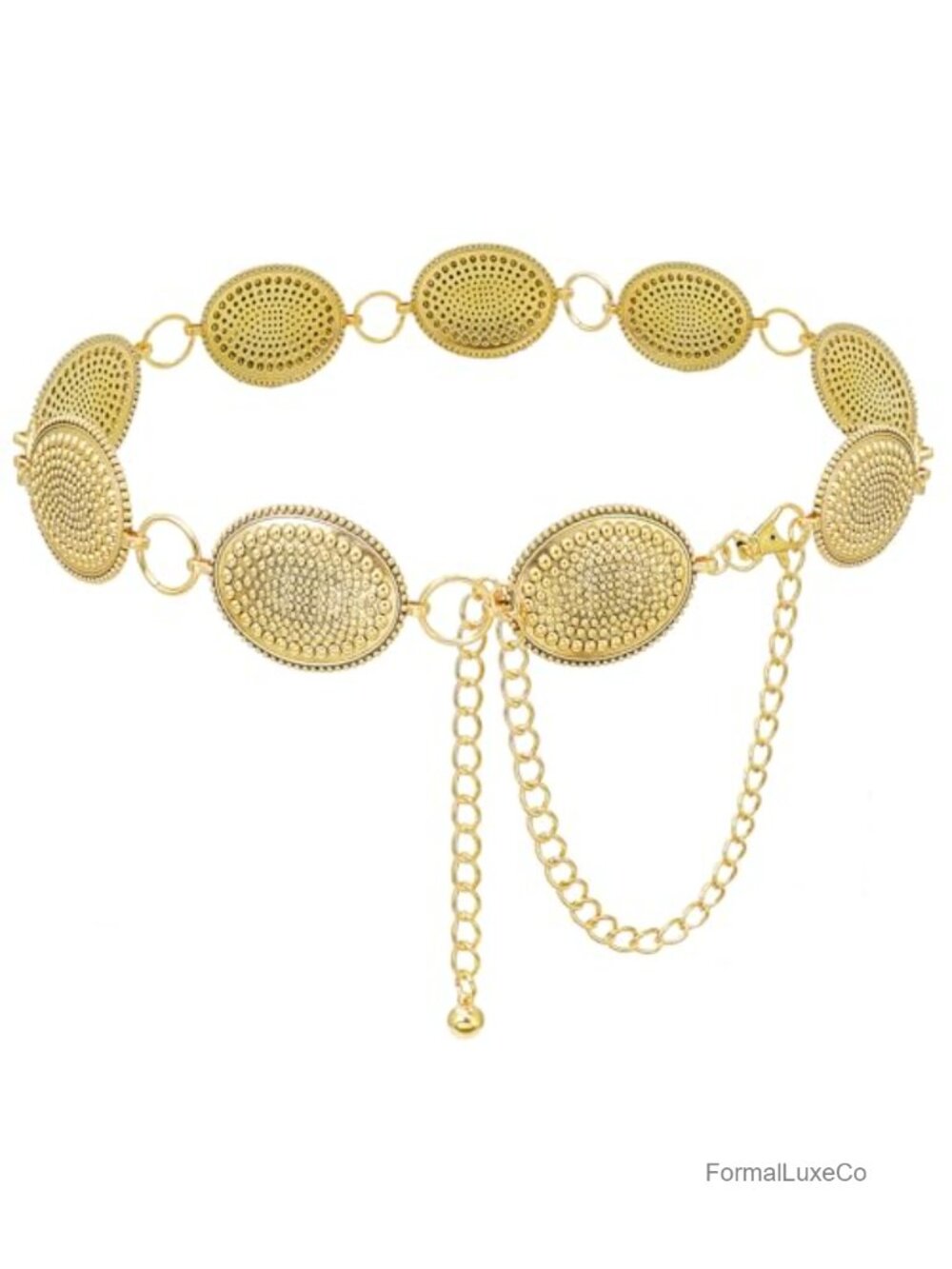 Women's Adjustable Waist Chain Belt Metal Alloy Lobster Clasp
